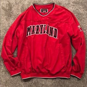 University of Maryland windbreaker jacket sz L